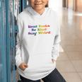 Women's Read Books Be Kind Stay Weird Book Lover Rainbow Graphic Youth Hoodie Women's Read Books Be Kind Stay Weird Book Lover Rainbow Graphic Youth Hoodie