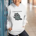 Women's i Require Books Raccoon Graphic Youth Hoodie