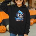 Adorable Book Lover Blue Jay With Reading Glasses Cute Graphic Youth Hoodie Adorable Book Lover Blue Jay With Reading Glasses Cute Graphic Youth Hoodie