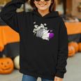 Asexual Book Lover LGBT Reading Pride Ace Flag Daisy Graphic Youth Hoodie