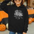 Barely Tolerable Shirt Floral Book Lover Quote Bookish Graphic Youth Hoodie