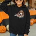 Basset Hound Books Dog Breed Graphic Graphic Youth Hoodie