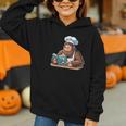Bigfoot Reading a Cookbook Graphic Youth Hoodie