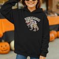 Book Reading Dinosaur T-Rex Dino Bookworm Graphic Youth Hoodie