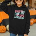 Books Are My Love Language Book Lover Reading Graphic Youth Hoodie