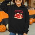Books Are My Love Language Valentines Day For Books Lover Graphic Youth Hoodie Books Are My Love Language Valentines Day For Books Lover Graphic Youth Hoodie