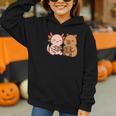 Capybara Axolotl Kawaii Kids Anime Book Lover Reading Graphic Youth Hoodie Capybara Axolotl Kawaii Kids Anime Book Lover Reading Graphic Youth Hoodie