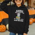 Cats And Books Read Reading Librarian Book Across America Graphic Youth Hoodie