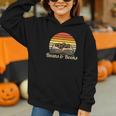 Coffee Beans & Books Retro Bookworm Librarian Graphic Youth Hoodie