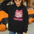 Coquette Bow All Booked For Valentine Book Lover Bookish Graphic Youth Hoodie