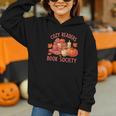 Cozy Readers Book Society Teacher Reading Floral Pumpkin Tee Graphic Youth Hoodie