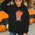 Flames And Lighter Costume For Matchbook Lovers Graphic Youth Hoodie Flames And Lighter Costume For Matchbook Lovers Graphic Youth Hoodie