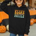 Groovy Born To Read Books Forced To Read Emails Reading Graphic Youth Hoodie
