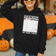 Guestbook 7th Birthday 7 Year Old Born 2018 Bday Graphic Youth Hoodie