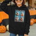 Hedgehog Love Reading And Hedgehogs Child Book Lover Graphic Youth Hoodie Hedgehog Love Reading And Hedgehogs Child Book Lover Graphic Youth Hoodie