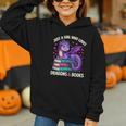 Just a Girl Who Loves Dragons And Books Reading Graphic Youth Hoodie Just a Girl Who Loves Dragons And Books Reading Graphic Youth Hoodie