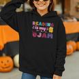Kids Reading Book Lover Reading Is My Jam Graphic Youth Hoodie