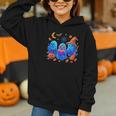 Little Ghost Coffee Tee Spooky Season Ghost Reading Book Graphic Youth Hoodie