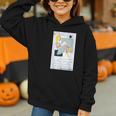 Little Miss Muffet Reading a Picture Book Graphic Youth Hoodie