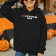 I Love Heart Fictional Men Simple Cute Reading Books Graphic Youth Hoodie