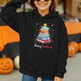 Merry Bookmas Book Christmas Tree Lights Xmas Men Women Kids Graphic Youth Hoodie Merry Bookmas Book Christmas Tree Lights Xmas Men Women Kids Graphic Youth Hoodie
