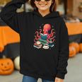 Octopus Reading Books Tea Coffee Graphic Youth Hoodie Octopus Reading Books Tea Coffee Graphic Youth Hoodie
