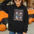 Penguin Love Reading And Penguins Child Book Lover Graphic Youth Hoodie
