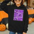 Purple Comic Book Purple Color Graphic Graphic Youth Hoodie