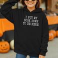I Put My Book Down To Be Here Graphic Youth Hoodie