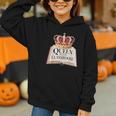 Queen Of The Classroom Appreciation Royal Crown Book Graphic Youth Hoodie