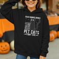 Read Banned Books Pet Cats Fight Evil Read Banned Books Graphic Youth Hoodie
