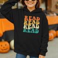 Read Read Read Read Book Lover Reading Bookworm Reader Graphic Youth Hoodie