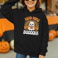 Read More Books Booooks Ghost Pumpkin Cute Teacher Halloween Graphic Youth Hoodie