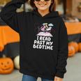 I Read Past My Bedtime Reading Unicorn Book Lover Graphic Youth Hoodie