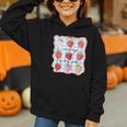 Reading Is My Jam Preppy Stawberry Bookworm Book Lover Nerd Graphic Youth Hoodie