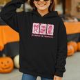 Retro Coquette Bow All Booked For Valentines Book Lover Cute Graphic Youth Hoodie