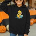 Rubber Duck Reading Book Reader Books Rubber Duckie Graphic Youth Hoodie