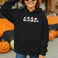 Snowman Reading Books Teacher Librarian Bookworm Christmas Graphic Youth Hoodie
