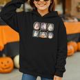 Spooky Teacher Halloween Ghost Reading Book Trick Or Treat Graphic Youth Hoodie