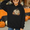 Teacher Book Pumpkin Fall Reading Thanksgiving Autumn Graphic Youth Hoodie Teacher Book Pumpkin Fall Reading Thanksgiving Autumn Graphic Youth Hoodie
