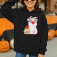 Teacher Pig Cute Farm Animal Book Lover School Student For Men Women Kids Graphic Youth Hoodie