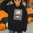 Totally Weird Tees Cat Library Book Reading Literary Graphic Youth Hoodie Totally Weird Tees Cat Library Book Reading Literary Graphic Youth Hoodie