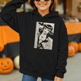 Vintage Vampire Bat Vampire Pin Up Girl Horror Comic Book Graphic Youth Hoodie Vintage Vampire Bat Vampire Pin Up Girl Horror Comic Book Graphic Youth Hoodie
