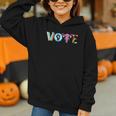 Vote Reproductive Right BLM Political Activism Lgbtq Book Graphic Youth Hoodie