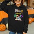 Wild About Reading Books Reader Bookworm Animals Book Lover Graphic Youth Hoodie Wild About Reading Books Reader Bookworm Animals Book Lover Graphic Youth Hoodie