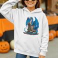 Book Lover Bookworm Reading Books Dragon Premium Tri-Blend Graphic Youth Hoodie