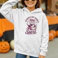 Cat Reading Is My Favorite Sport Retro Book Lover Graphic Youth Hoodie