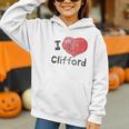 Clifford The Big Red Dog I Heart Clifford Childrens Books Graphic Youth Hoodie Clifford The Big Red Dog I Heart Clifford Childrens Books Graphic Youth Hoodie