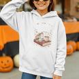 Coffee Cats & Books Cute Cat Book Lover Reading Graphic Youth Hoodie Coffee Cats & Books Cute Cat Book Lover Reading Graphic Youth Hoodie