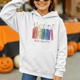 Equality Flower Books Equal Rights Social Justice Feminist Graphic Youth Hoodie